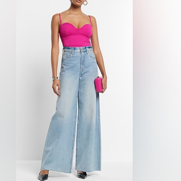 EXPRESS: Body Contour High Compression Bustier Bodysuit - Picture 3 of 3